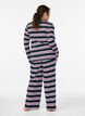 Striped pyjama bottoms with wide legs, Blue, Model image number 2