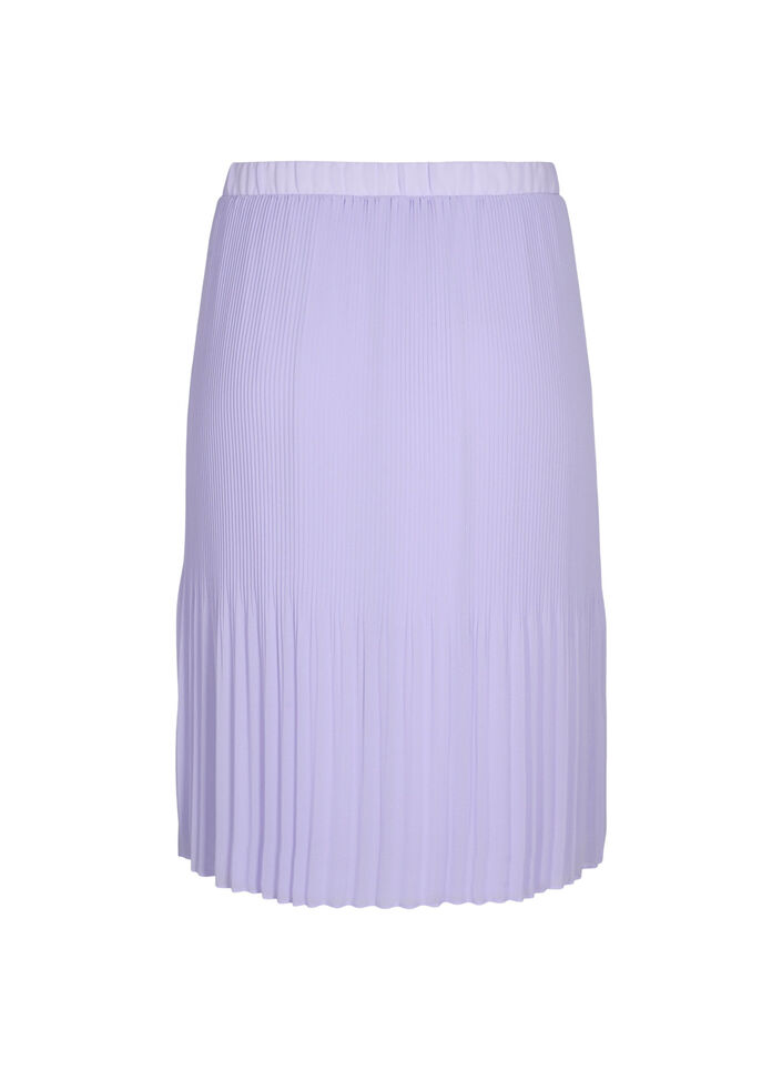 Pleated midi skirt, Lavender SOLID, Packshot image number 1