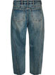 Barrel fit jeans with a distressed wash, Blue, Packshot image number 1