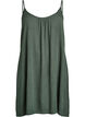 Solid colour strap dress in viscose, Green, Packshot image number 0