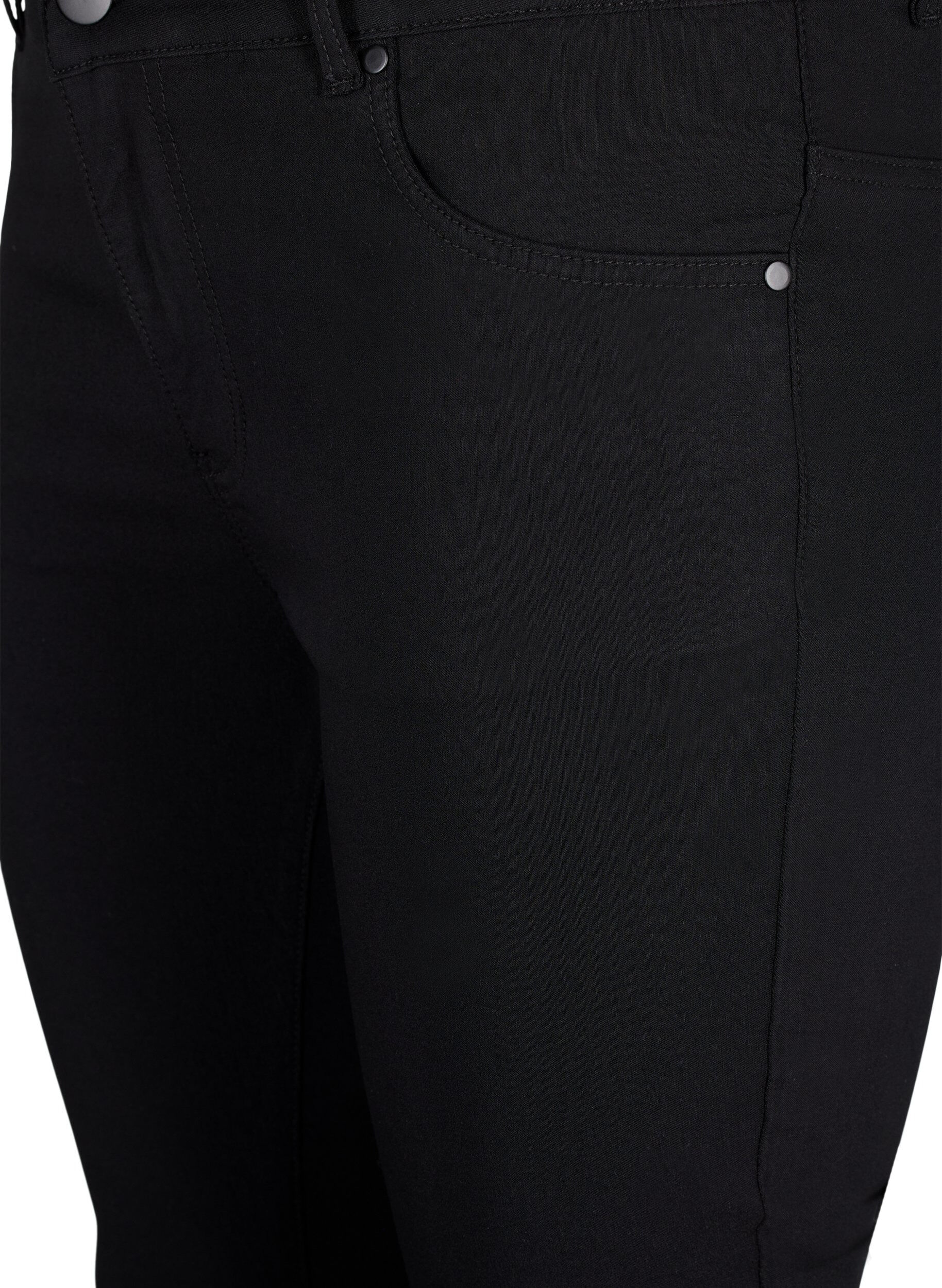 ZizzifashionSlim fit trousers with pockets, Black, Packshot image number 2