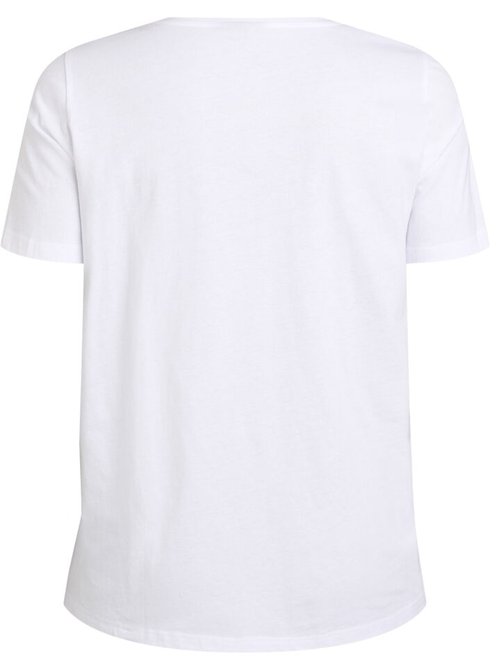FLASH - T-shirt with motif, White, Packshot image number 1