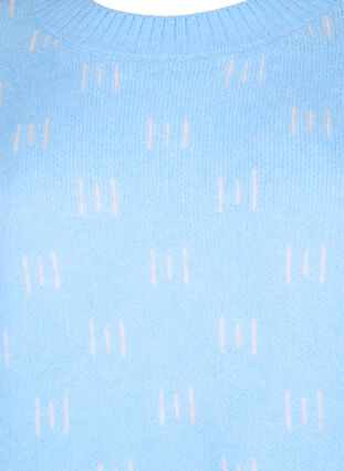 Patterned pullover, Blue Bell/Birch, Packshot image number 2