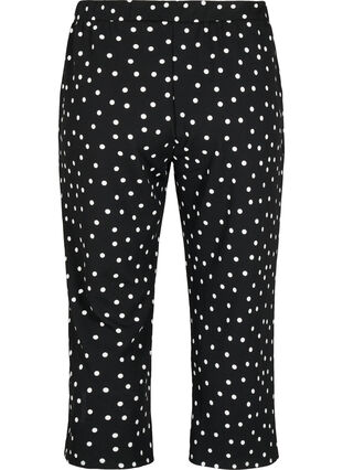 Loose trousers with 7/8 length, Black Dot, Packshot image number 1