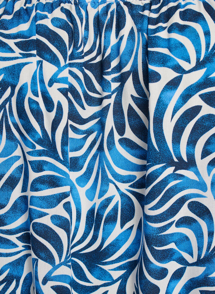 Beach dress in viscose with print, Blue, Packshot image number 2