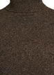Knitted vest with turtleneck, Brown, Packshot image number 2