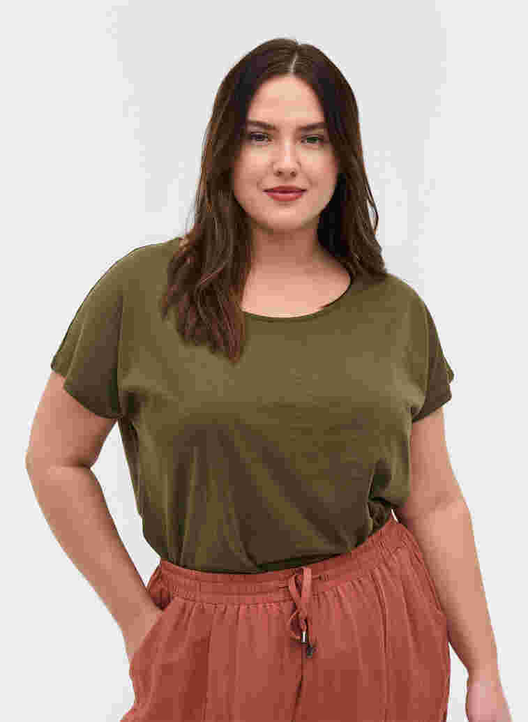 Cotton mix t-shirt, Ivy Green, Model image number 0