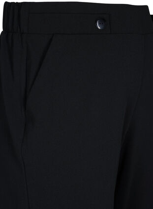 Ankle length trousers with loose fit, Black, Packshot image number 2