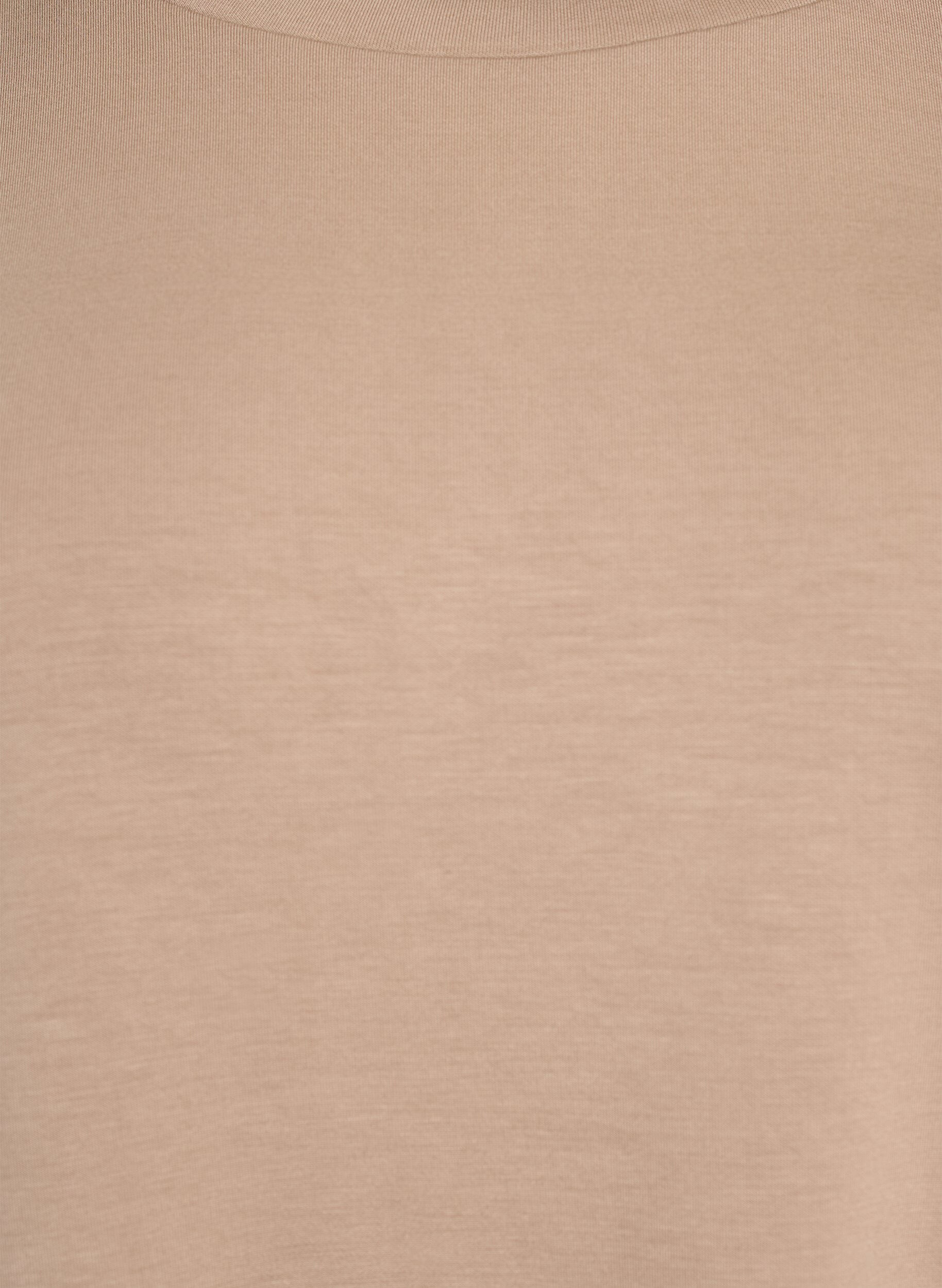 Zizzifashion Loose T-shirt with half sleeves, Beige, Packshot image number 2