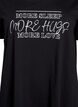 Short-sleeved nightgown in organic cotton, Black, Packshot image number 2