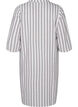 Striped tunic dress in linen-viscose mix, White Stripe, Packshot image number 1