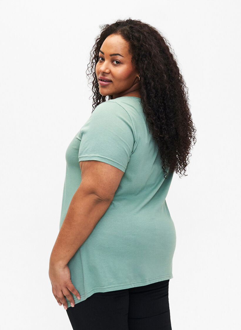 Cotton t-shirt with short sleeves, Chinois G. W. Love, Model image number 1