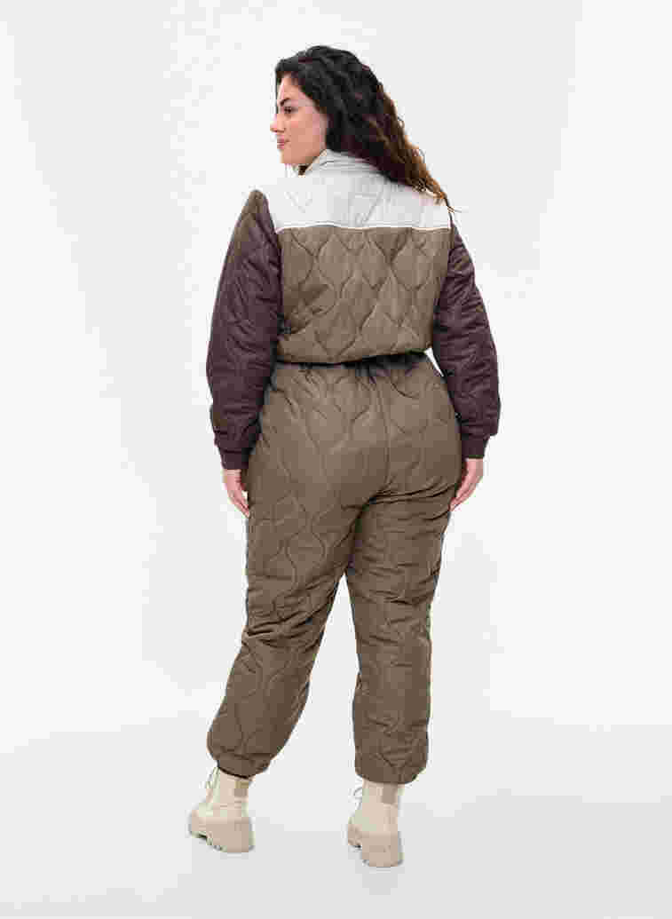 Thermal jumpsuit in block-colour, Falcon Comb, Model image number 1