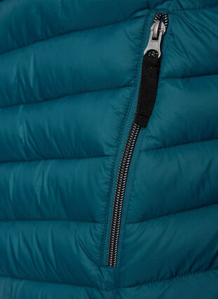 Lightweight jacket with pockets and detachable hood, Deep Teal, Packshot image number 3