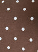 Short-sleeved knitted blouse with polka dots, Brown, Packshot image number 2
