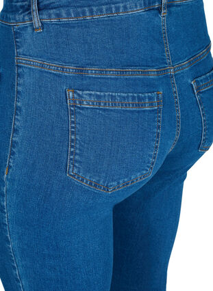 Ellen bootcut jeans with large pockets, Blue denim, Packshot image number 3
