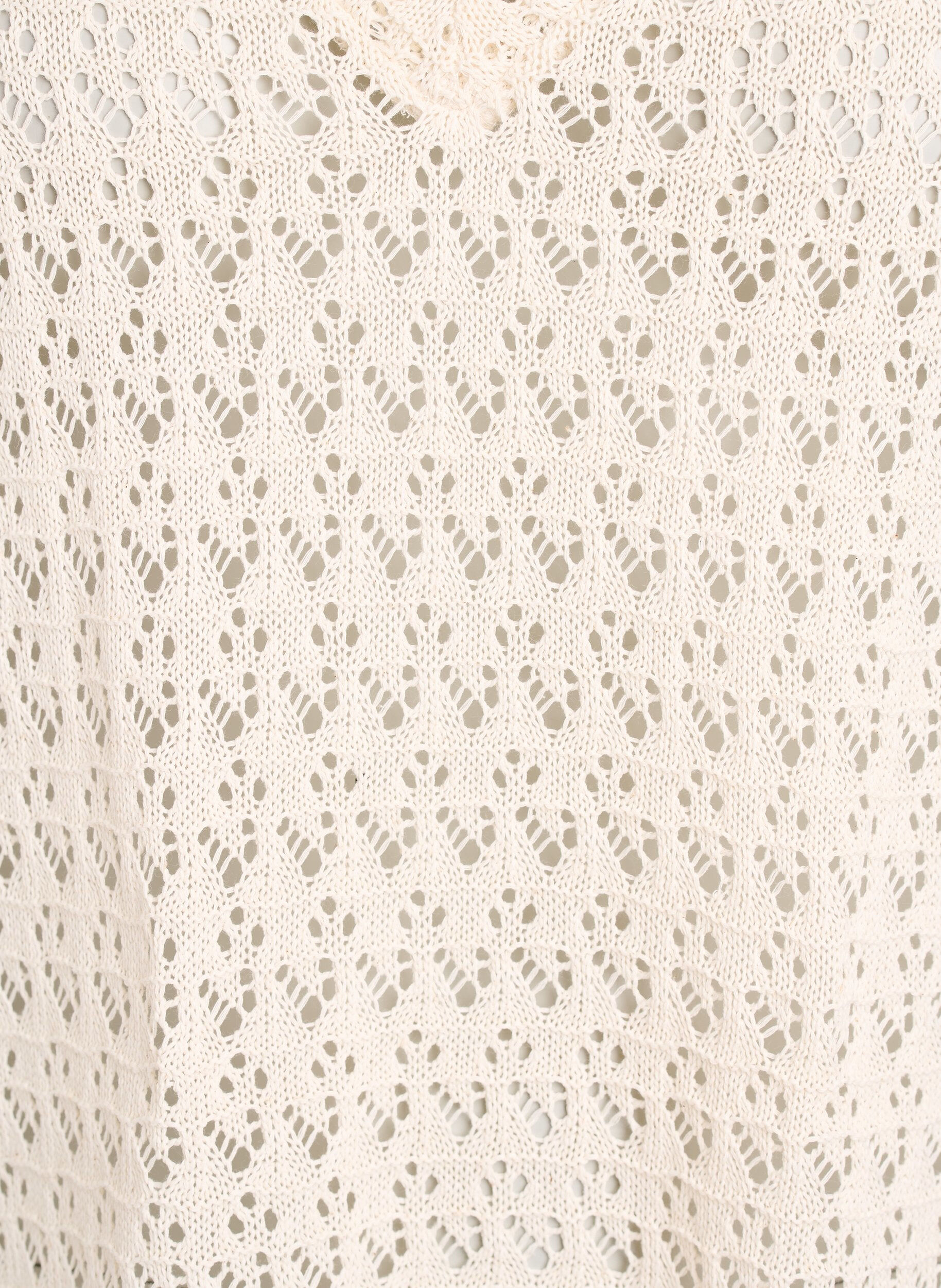 ZizzifashionSleeveless blouse with eyelet embroidery and V-neck, Beige, Packshot image number 2