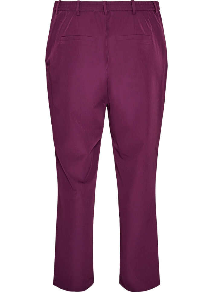 Trousers with pockets and straight legs, Purple, Packshot image number 1
