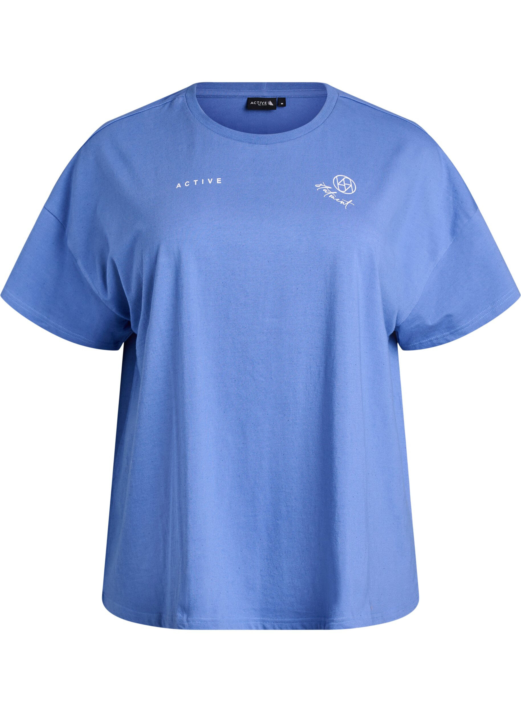 Organic cotton T-shirt with a small front motif