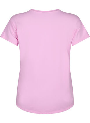 Short-sleeved workout t-shirt, Pastel Lavender, Packshot image number 1
