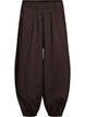 Balloon trousers with pockets and an elasticated waistband, Brown, Packshot image number 0