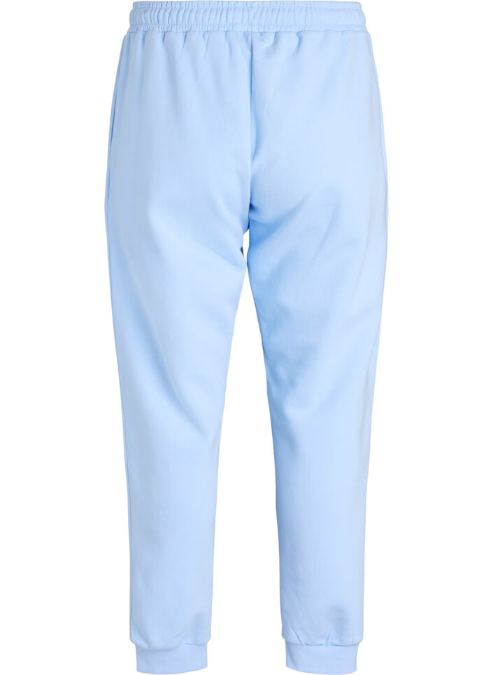 High-waisted joggers, Light Blue, Packshot image number 1