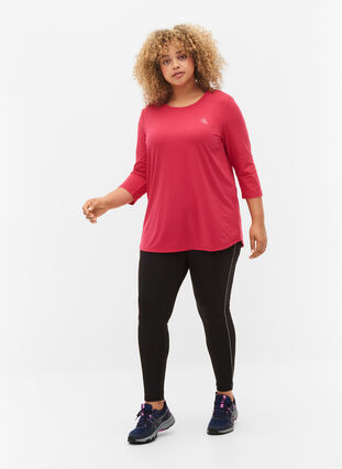 Workout top with 3/4 sleeves, Jazzy, Model image number 2