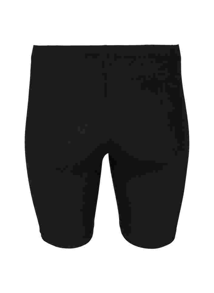 Plain-coloured basic bike shorts, Black, Packshot image number 1