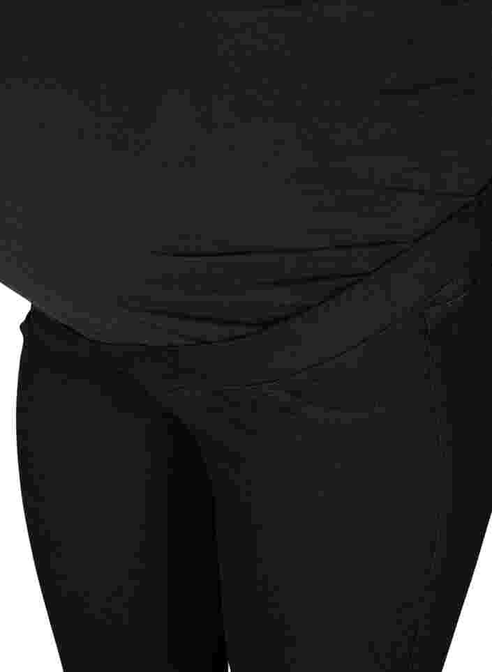 Maternity jeggings with back pockets, Black, Packshot image number 2