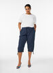 Cotton Capri trousers, Blue, Model image number 0
