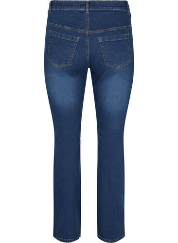 High waisted bootcut Ellen jeans, Dark blue, Packshot image number 1