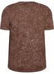 Cotton T-shirt with front print, Brown, Packshot image number 1