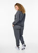 High-waisted sweatpants, Dark Grey, Model image number 1