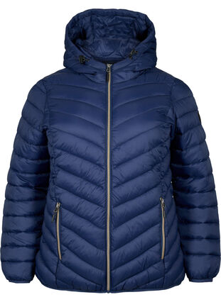 Lightweight jacket with hood, Navy Blazer, Packshot image number 0