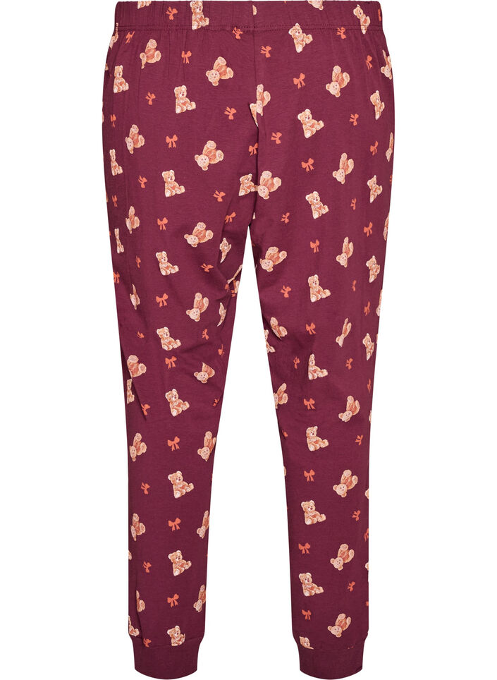 Printed pyjama bottoms, Red, Packshot image number 1