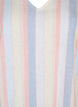 Cotton blend short dress with linen, Multi Color Stripe, Packshot image number 2