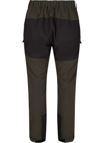 Water-repellent hiking trousers with pockets, Forest Night, Packshot image number 1