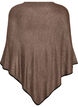 Fine-knit poncho, Brown, Packshot image number 1