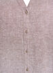 Long shirt in linen and viscose, Brown, Packshot image number 2