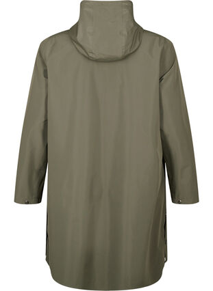Raincoat with pockets and hood - Green - Sz. 42-64 - Zizzifashion