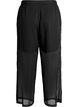 Loose chiffon trousers with dots, Black, Packshot image number 1