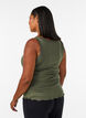 Top with lace trim, Green, Model image number 2