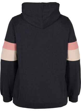 Sweatshirt with hood and track details, DGM/Rose, Packshot image number 1
