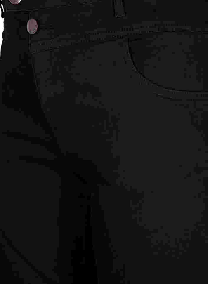 Regular fit Gemma jeans with a high waist, Black, Packshot image number 2