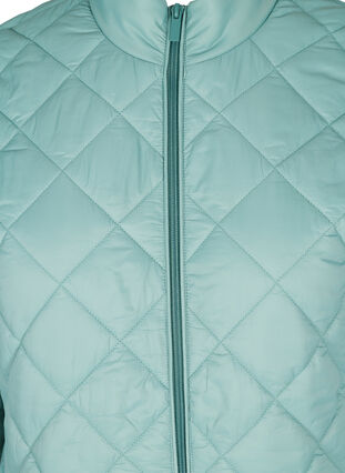 Lightweight quilted jacket with zip and pockets, Sagebrush Green, Packshot image number 2