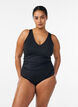 Swimsuit with padded top and cut-out back detail, Black, Model image number 0