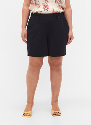 Shorts with pockets and loose fit, Night Sky, Model image number 2