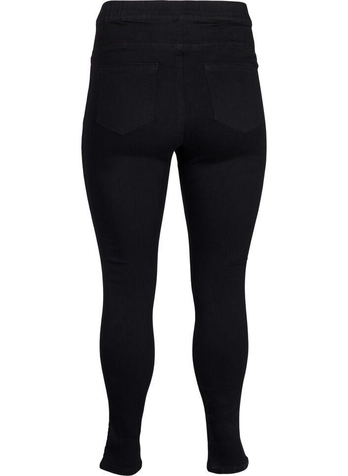 High-waisted jeggings, Black, Packshot image number 1