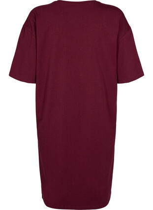 Short-sleeved cotton dress with slits, Port Royal, Packshot image number 1