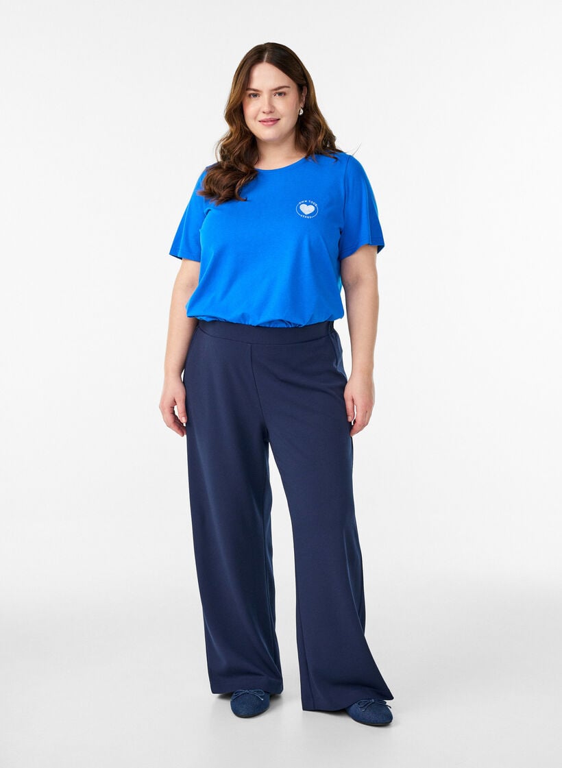 FLASH - T-shirt with print, Blue, Model image number 1